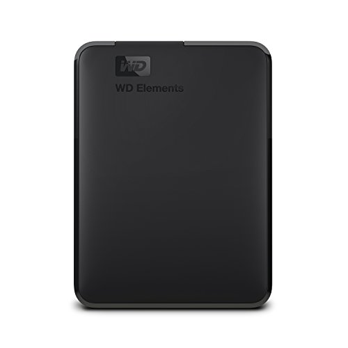 Western Digital Elements - Disco duro externo portátil de 2 TB con USB 3.0, color negro