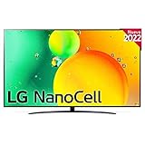 Televisor LG 86NANO766QA - Smart TV webOS22 86 pulgadas (217 cm) 4K Nanocell, Procesador Inteligente de Gran Potencia 4K a7 Gen 5 con IA, compatible con formatos HDR 10, HLG y HGiG