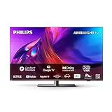 Philips 4K Ultra HD Ambilight TV|PUS8818|55 Pulgadas|UHD 4K TV|60Hz|P5 Picture Engine|HDR10+|Smart TV|Dolby Atmos|Altavoces 20 W|Soporte|Prime|Netflix|Youtube|Asistente de Google|Alexa|