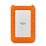 LaCie Rugged USB-C, 2TB, Portable External Hard Drive, Drop, Shock, Dust, Rain Resistant, for Mac & PC, incl. USB-C w/o USB-A cable, 2 year Rescue Services (STFR2000800)
