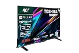 TOSHIBA 40LV2E63DG Smart TV de 40', con Resolución Full HD (1920 x 1080), HDR, Compatible con Asistente de Voz Alexa y Google, Bluetooth
