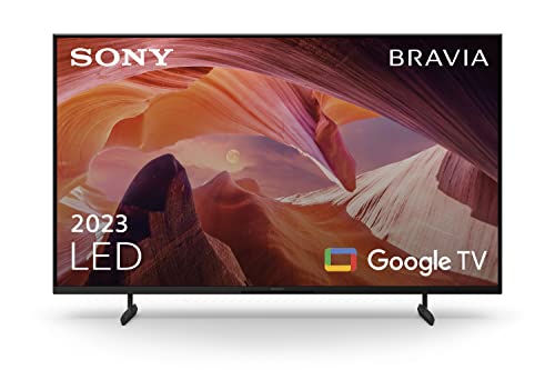 Sony Bravia 43X80L Smart TV 43' con 4K HDR, Procesador X1, Google TV, Dolby Vision y Atmos, Asistentes de Voz Google y Alexa, Funciones Eco, Bluetooth, Chromecast Incorporado, 2023