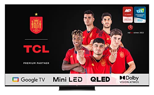 TCL 75C839 QLED Mini-LED- Smart TV 75' con 4K Ultra HD, Google TV con Sonido Onkyo, 144Hz Motion Clarity, Google Assistant Incorporado & Compatible con Alexa
