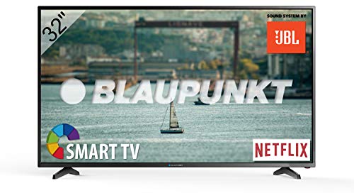 Blaupunkt Televisor Smart TV LED 32' - HD - BLA-32/138Q-GB-11B4-EGBQUX-EU, sonido JBL, Negro