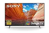 Sony KD43X80J - Smart TV de 43' con 4K Ultra HD, Google TV, Processor X1, Triluminos Pro, HDR (modelo 2021, color negro)