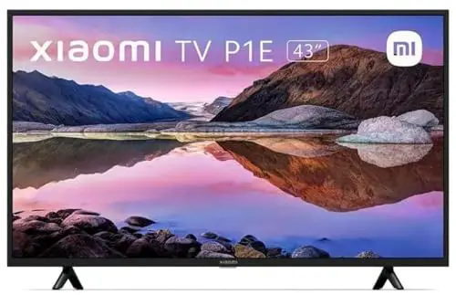Xiaomi Smart TV P1E 43 pulgadas (UHD, HDR 10, MEMC, triple sintonizador, Android, Prime Video, Netflix, asistente de Google integrado, bluetooth, HDMI 2.0, USB) [Modelo 2021]