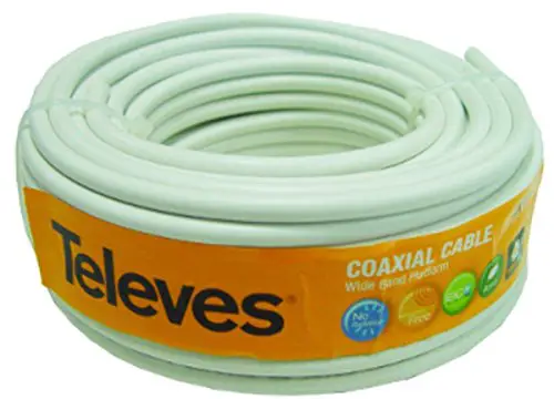 ROHS TELEVES CABLE (ROLLO 20M) COAXIAL TV 75OHM COLOR BLANCO