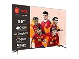 TCL 55P739 - Smart TV 55' con 4K HDR, Ultra HD, Google TV, Motion Clarity, Game Master, Dolby Vision y Atmos, Google Assistant Incorporado & Compatible con Alexa