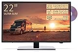 Direct Importer TV Full HD 22' para Autocaravana - DVD/USB/Ci+/Hdmi - 12/24/230V - Vesa - Ultra Slim Design