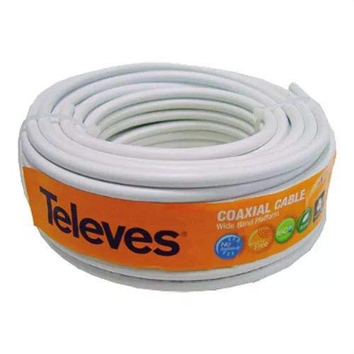 ROHS TELEVES CABLE (ROLLO 20M) COAXIAL TV 75OHM COLOR BLANCO