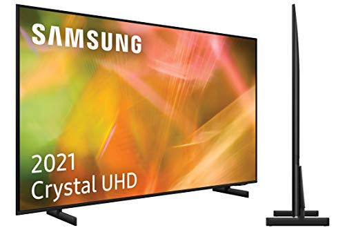 Samsung 4K UHD 2021 43AU8005- Smart TV de 43' con Resolución Crystal UHD, Procesador Crystal UHD, HDR10+, Motion Xcelerator, Contrast Enhancer y Alexa Integrada, Color Negro