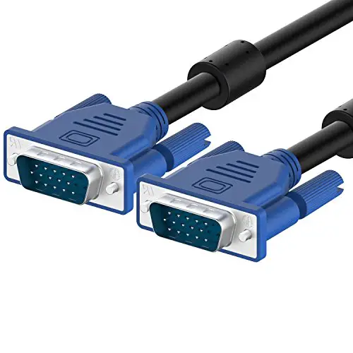 Rankie Cable adaptador de VGA a VGA, 1,8m, Negro
