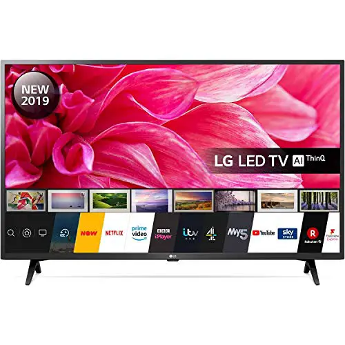 LG 43LM6300PLA - Smart TV Full HD de 108 cm (43') con Inteligencia Artificial, Procesador Quad Core, HDR y Sonido Virtual Surround Plus, Color Negro