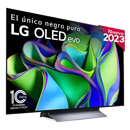 LG OLED48C34LA 48', 4K OLED EVO, Smart TV, webOS23, Procesador Máxima Potencia, Dolby Vision, Dolby Atmos, Gaming, Alexa/Google Assistant