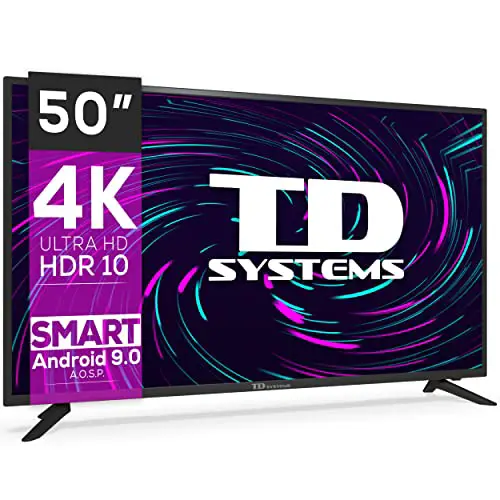 TD Systems Televisores Led Fin de Verano (Smart Android, 50' 4K (K50DLG12US))
