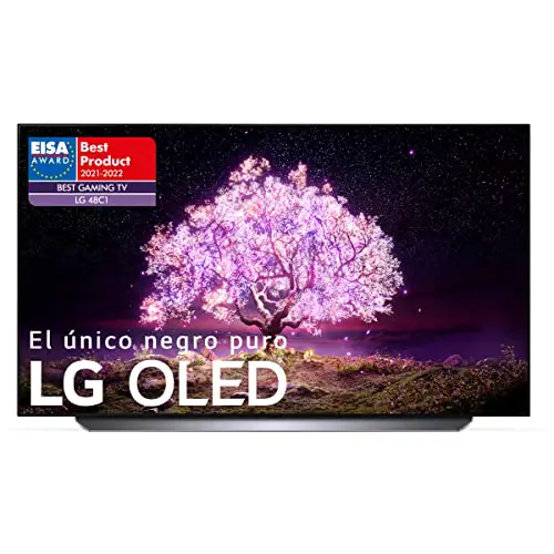 LG OLED OLED48C1-ALEXA - Smart TV 4K UHD 48 pulgadas (120 cm), Inteligencia Artificial, 100% HDR, Dolby ATMOS, HDMI 2.1, USB 2.0, Bluetooth 5.0, WiFi