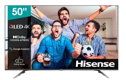 Hisense 55E76GQ QLED 2021 Gaming Series, 55 pulgadas 4K UHD Dolby Vision HDR Smart TV con Youtube, Netflix, Freeview Play y Alexa Built-in, HDMI 2.1, Bluetooth, certificación TÜV