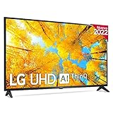 Televisor LG 55UQ75006LF - Smart TV webOS22 55 pulgadas (139 cm) 4K UHD, Procesador de Gran Potencia 4K a5 Gen 5, compatible con formatos HDR 10, HLG y HGiG