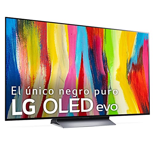 LG - Televisor 55 pulgadas (139 cm) 4K OLED evo, LG Smart TV webOS22, TV OLED, Procesador Inteligente 4K a9 Gen 5 IA, Compatible con HDR, HDR Dolby Vision y Dolby Atmos, TV para Gaming, OLED55C24LA