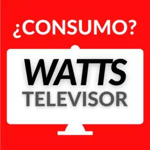 ¿Cuántos Watts consume un televisor?