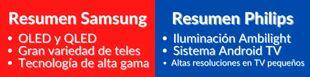 Ventajas y desventajas de los Smart TV Samsung y Philips