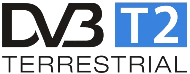 Logotipo oficial de DVB-T2 terrestre