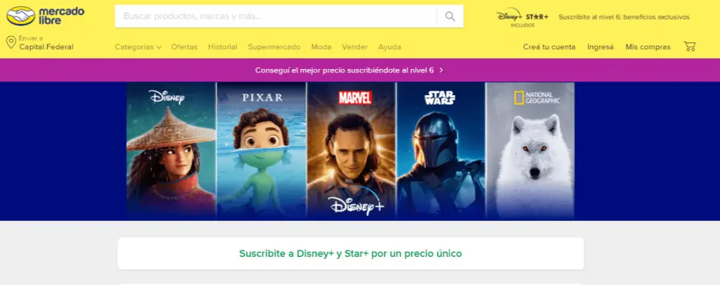 Libre Mercado ofrece contenido de Pixar, Marvel, Star Wars y más gratis