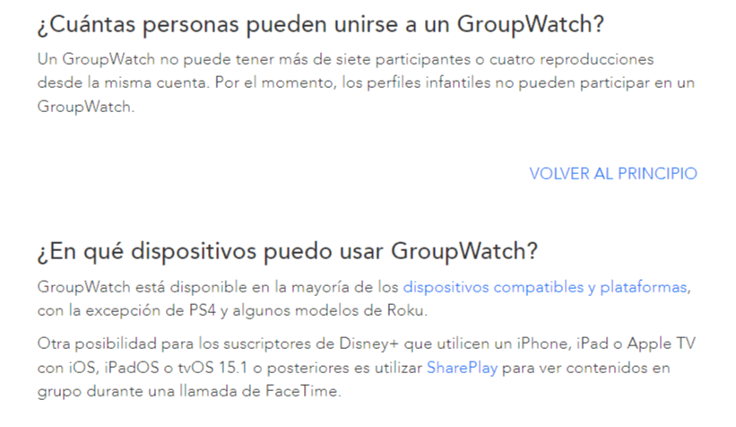 Groupt Watch es una genial función para compartir Disney
